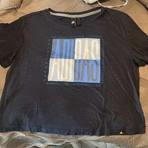 Adidas Oversized Cropped Tee